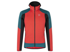 Montura Stretch Color Hoody Jacket / red-baltic blue
